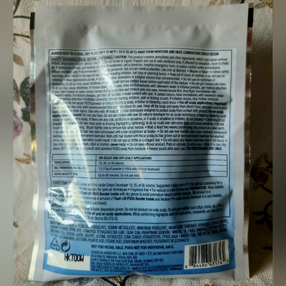 Redken Flash Lift Pods Bonder Inside Lightener 4 Pods & Redken Pro-Oxide 20Vol - Picture 3 of 4